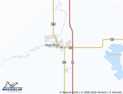MICHELIN-Landkarte High River - ViaMichelin