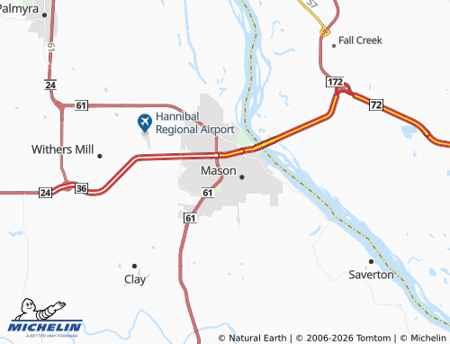 Mapa MICHELIN Hannibal - ViaMichelin