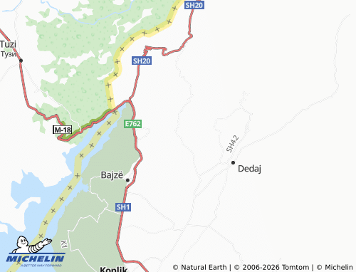 Kaart MICHELIN Goraj-Budishë - ViaMichelin