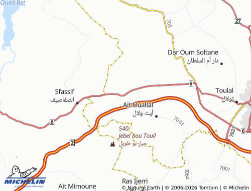MICHELIN Ayn Armah map - ViaMichelin