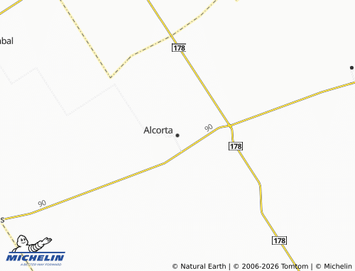 Carte MICHELIN Alcorta - ViaMichelin