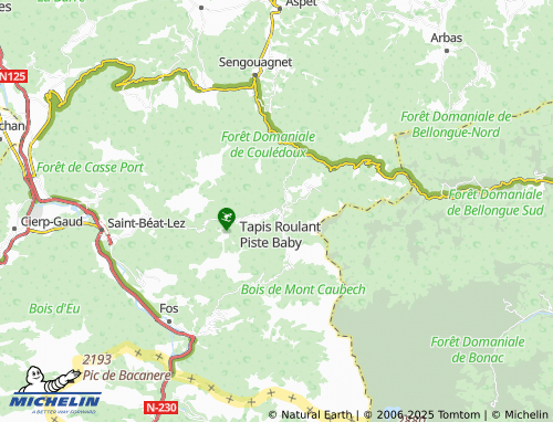 MICHELIN Ger de Boutx map - ViaMichelin