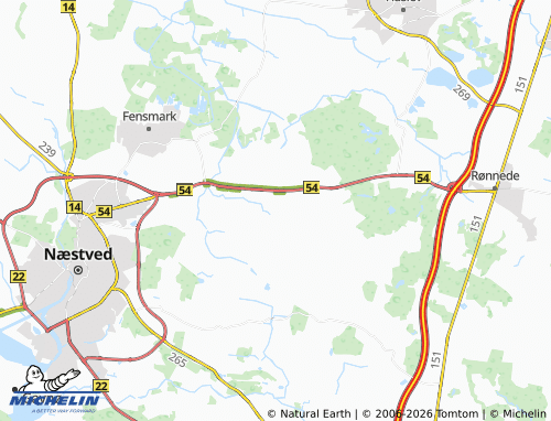 Mappa MICHELIN Toksværd - ViaMichelin