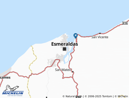 MICHELIN-Landkarte Esmeraldas - ViaMichelin