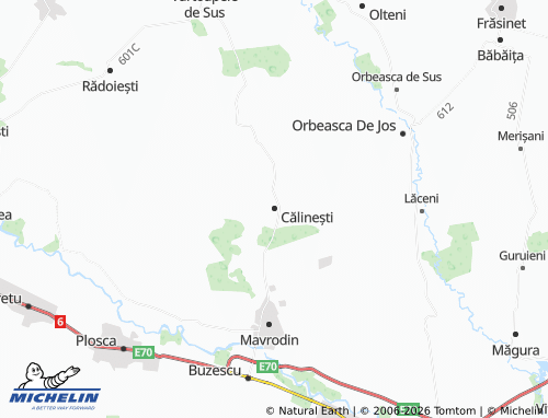 Mappa MICHELIN Călinești - ViaMichelin