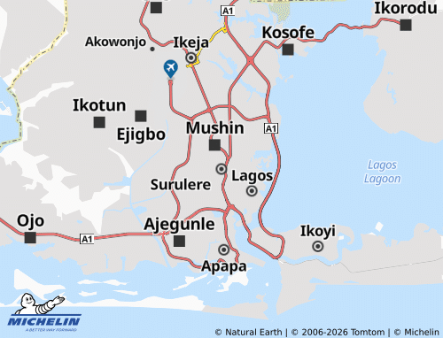 Mappa MICHELIN Surulere - ViaMichelin