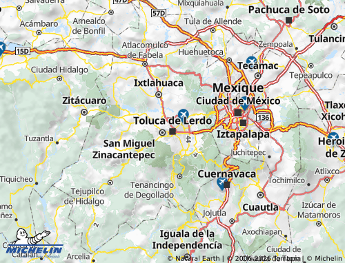 Mappa MICHELIN Messico - ViaMichelin