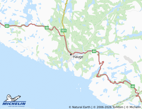 MICHELIN-Landkarte Hauge - ViaMichelin