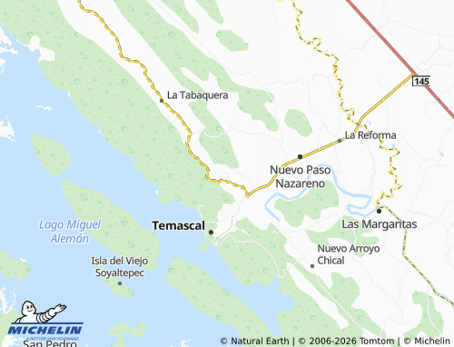 Mappa MICHELIN San Antonio Cosolapa - ViaMichelin