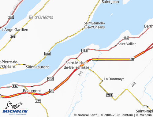 MICHELIN-Landkarte Saint-Michel-de-Bellechasse - ViaMichelin