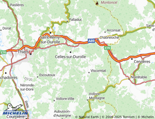 MICHELIN Sommet map - ViaMichelin