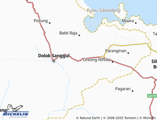 MICHELIN Dolok Margu map - ViaMichelin