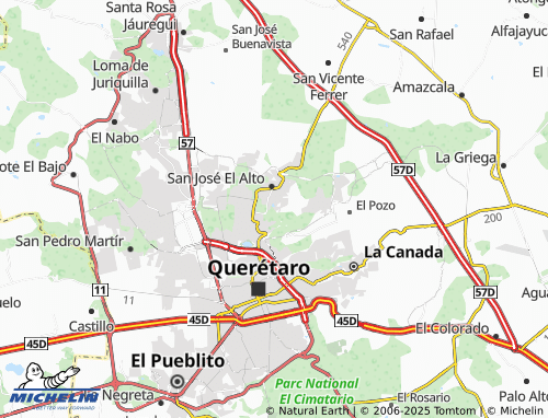 MICHELIN-Landkarte San José el Alto Zona X - ViaMichelin