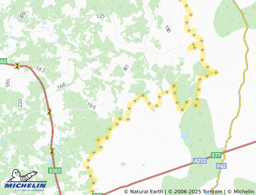 MICHELIN Kiislova map - ViaMichelin