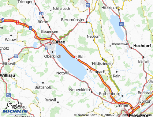 Mapa MICHELIN Eich - ViaMichelin