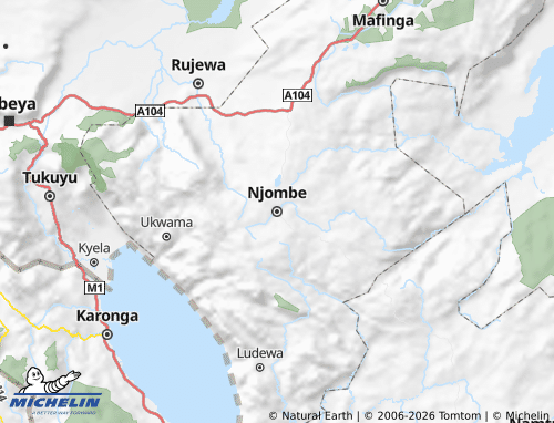 MICHELIN Njombe map - ViaMichelin