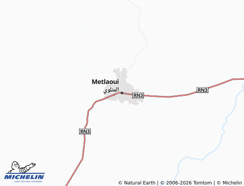 Carte MICHELIN Metlaoui - ViaMichelin