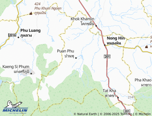 MICHELIN Puan Phu map - ViaMichelin
