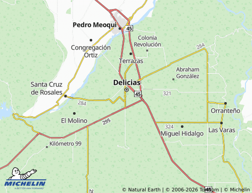 MICHELIN Sector Sur map - ViaMichelin
