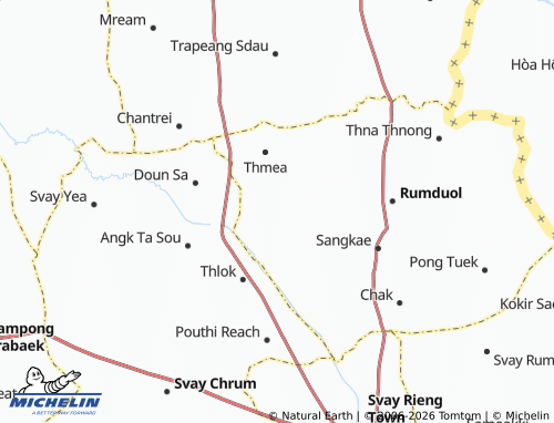 Mappa MICHELIN Meun Chey - ViaMichelin
