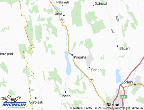MICHELIN Pogana map - ViaMichelin