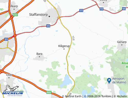 MICHELIN Klågerup map - ViaMichelin