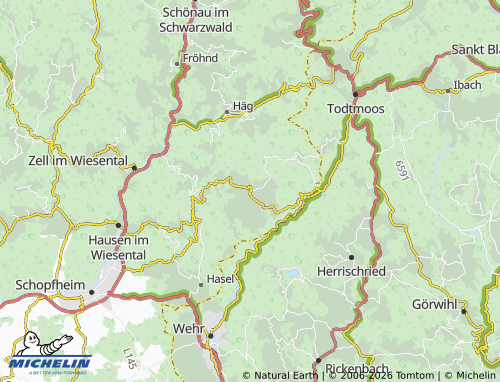Mapa MICHELIN Gersbach - ViaMichelin