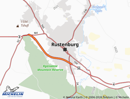 Mappa MICHELIN Rustenburg - ViaMichelin