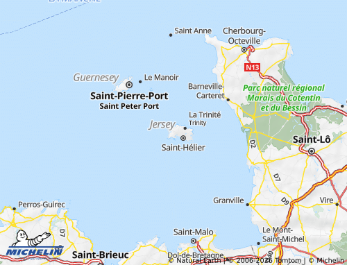 Mappa MICHELIN Saint Peter - ViaMichelin