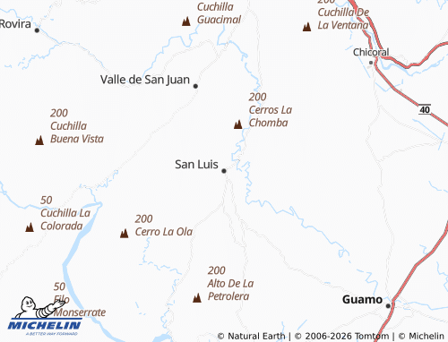 MICHELIN San Luis map - ViaMichelin