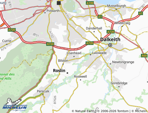 Carte MICHELIN Loanhead - ViaMichelin