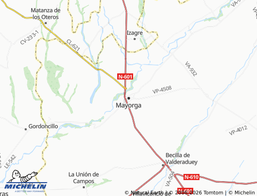 MICHELIN Mayorga map - ViaMichelin