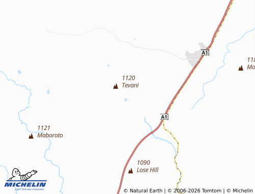 MICHELIN Tewane map - ViaMichelin