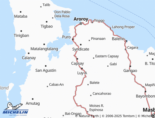 MICHELIN-Landkarte Capsay - ViaMichelin