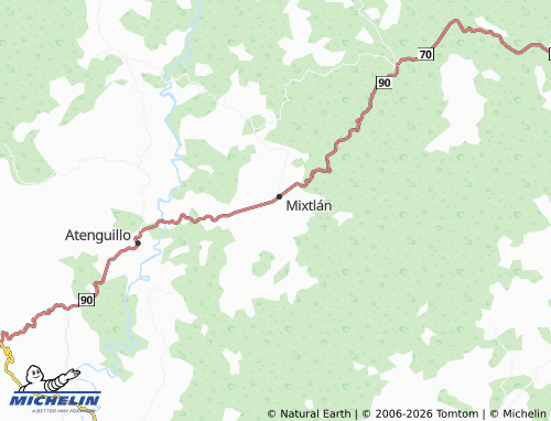MICHELIN Mixtlán Centro map - ViaMichelin