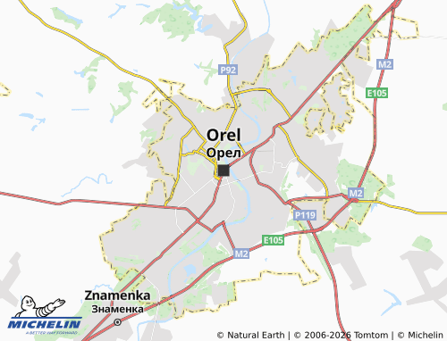 Carte MICHELIN Orel - ViaMichelin