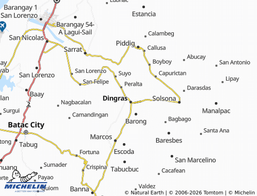MICHELIN Dancel map - ViaMichelin
