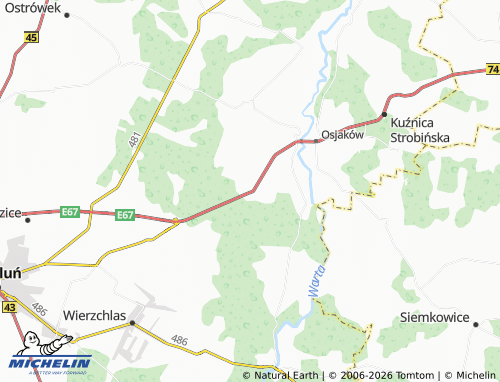 MICHELIN Raducki Folwark map - ViaMichelin