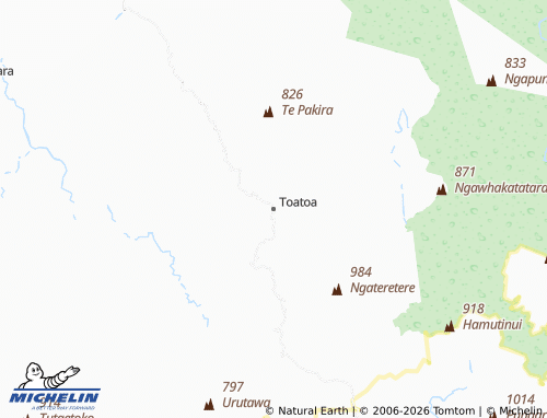Mapa MICHELIN Toatoa - ViaMichelin