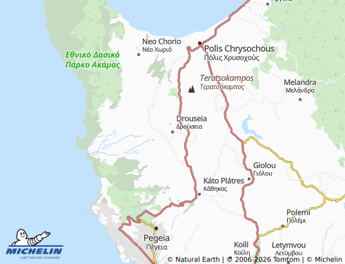 Carte MICHELIN Drouseia - ViaMichelin