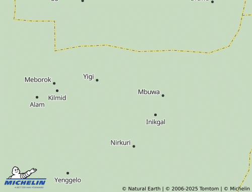 MICHELIN Mbulmu Yalma map - ViaMichelin