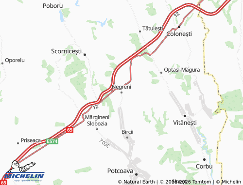 MICHELIN Negreni map - ViaMichelin