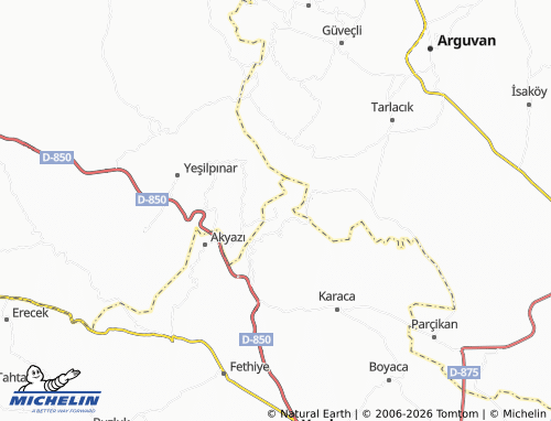 MICHELIN Koşar map - ViaMichelin