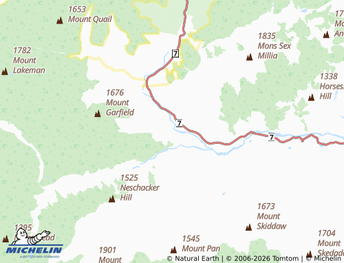 Mapa MICHELIN Doubtful Range - ViaMichelin