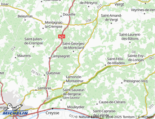 MICHELIN-Landkarte Montclard - ViaMichelin
