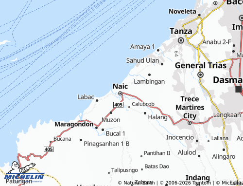 MICHELIN Ibayo Silangan map - ViaMichelin