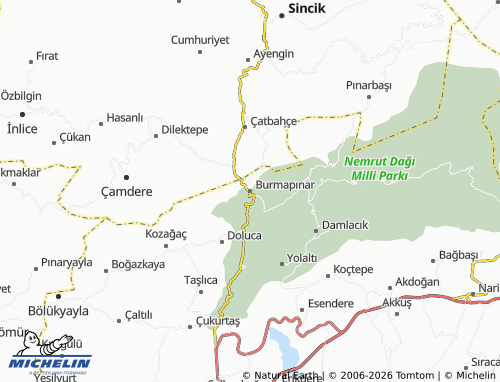 MICHELIN Burmapınar map - ViaMichelin