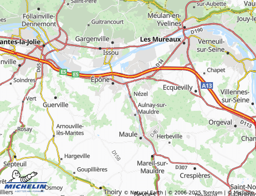 MICHELIN La Falaise map - ViaMichelin