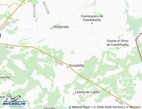 MICHELIN Adrados map - ViaMichelin