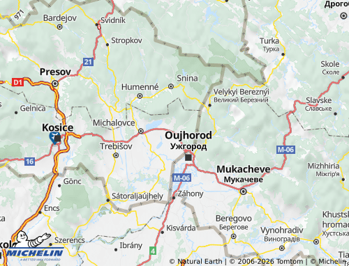 MICHELIN Sobrance map - ViaMichelin